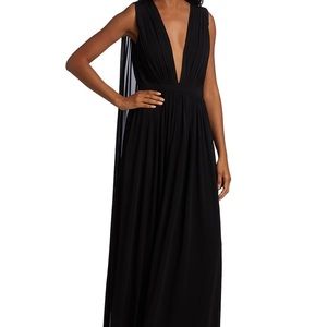 Halston Ashley Cape Jersey Gown Size 14- New with Tags